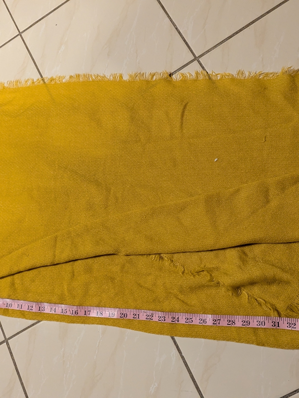 Mustard Yellow Woven Scarf
